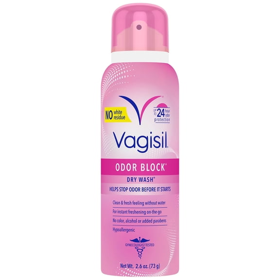 Spray Femenino Vagisil Odor Block Lavado Seco 73 g