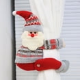 thumbnail image 3 of Toystoory Cortina de ventana de Navidad de dibujos animados, hebilla portátil con temática de Navidad, lavable, reutilizable, parasol para el hogar, Kits de decoración para fiestas Papá Noel Toystoory HA069199-01, 3 of 6