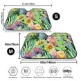 thumbnail image 3 of Picia Watercolor Blooming Cactus Curved Windshield Sunshade Accordion Folding Style Auto Shade for Car Truck SUV Van Blocks UV Ray Sun Visor Protector -Medium, 3 of 7