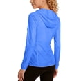 thumbnail image 5 of akafmk Girls Lightweights Jacket Sun Protection Hooded Zip Up Windbreaker Softshell Summer Fall Coat for Boys Outdoor School 5-12Y, 5 of 7