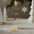 thumbnail image 4 of Qocolhg Christmas Decorations Outdoor Indoor, Tabletop Metal Christmas Tree Wrought Iron Ornament Display Stand Christmas Ornament 11 Inch Desktop Decorations Mini Xmas Tree, On Sale Clearance!, 4 of 4