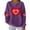 Purple1, variant on ZyeKqe Womens Sweatshirts Valentines Day Graphic Tees Tops Casual Long Sleeve Shirts Crew Neck Fashion Pullover