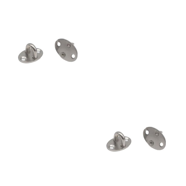 Scienceny Pestillo de gancho y ojo Cerradura de puerta de barra gruesa de acero inoxidable para accesorios de tableros de granero Base pequeña educativa base pequeña (0018) 2piezas Scienceny CBP351717
