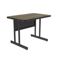 thumbnail image 2 of Correll CS2436-53 Keyboard Height 1.25 in. High Pressure Rectangular Top Computer & Training Tables, Colonial Hickory - 24 x 36 in., 2 of 4