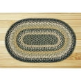 thumbnail image 1 of Earth Rugs Black/Mustard/Creme Braided Area Rug, 1 of 2