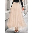 thumbnail image 4 of Falda Larga PRETTYGARDEN de Tul para Mujer con Cintura Alta Elástica, 4 of 8