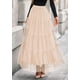 thumbnail image 4 of Falda larga de tul PRETTYGARDEN para mujer, moda de otoño 2025, 4 of 8