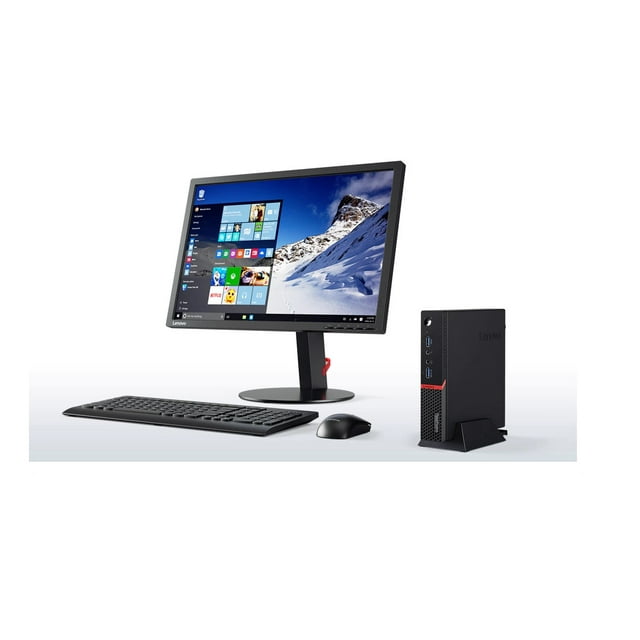 PC Tiny Lenovo M900 i5-6 8 GB en RAM y 240 GB SSD con monitor 19 pulgadas ThinkCentre Reacondicionado
