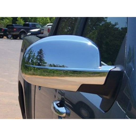 Mirror Covers for 2007-2014 GMC Yukon XL SLE/SLT (Chrome Full)