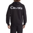 thumbnail image 5 of Carrots By Anwar Carrots Men's Wordmark Embroidered Full Zip Hoodie Sweatshirt (Medium, Black), 5 of 6