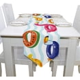 thumbnail image 4 of SKYSONIC Table Runner Swimming Pool Float Rings Pattern Washable Table Cloth Runner for Holiday Home Wedding Table Top Decoration 13x90 Inches, 4 of 5
