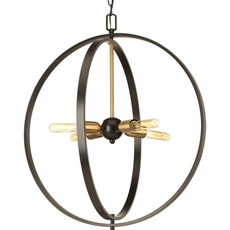 

Progress Lighting P5191 Swing 4 Light 25 Wide Chandelier - Bronze