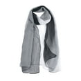 thumbnail image 1 of INSPIRE CHIC Women's Scarf Chiffon Silky Gradient Color Lightweight Long Wrap Shawl Black White, 1 of 8