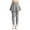 Gray, variant on Girls Skirted Athletic Leggings, Kids Stretch High Waist Tennis Dance Sport Trousers Activewear 3-4Y