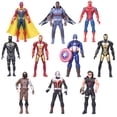thumbnail image 1 of Figuras de acción de superhéroes de Marvel, muñecos de Los Vengadores, Iron Man, Spiderman, Falcon, Capitán América, 15cm, 10 unidades por Set Fivean unisex, 1 of 2