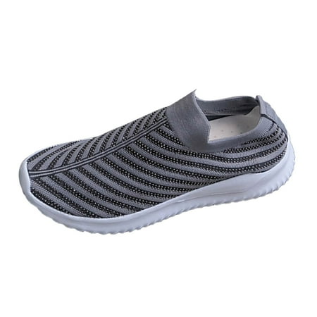 

ZIZOCWA Sport Shoes Lace Up Casual Shoes for Women Bling Zapatilla Deportiva Running Shoes Fly Woven Rhinestone Women Shoes Flat Breathable 40