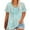 Light Blue, variant on Plus Size Women's Tops Short Sleeve Casual 4X Loose Blouse