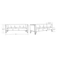 thumbnail image 2 of Manhattan Comfort Vector 81.5 in. Grey and Gold Velvet 3-Seat Sofa, 2 of 2