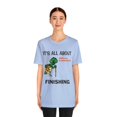 thumbnail image 2 of Amputee Humor TShirt “Turtle Finish Line V1” Crew Neck Funny Shirt, 2 of 5