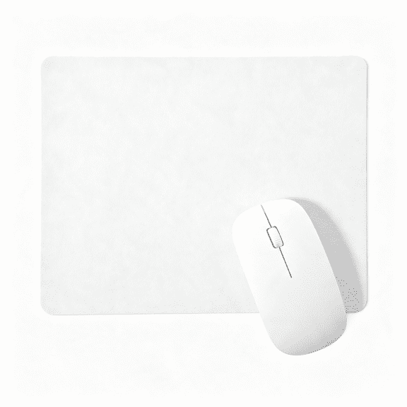 GJX 10X8-Inch White Mouse Pad - 25X20Cm | Thin Mouse Mat with Non-Slip Base for Computer Gaming Laptop, Home Office Use White Mousepad