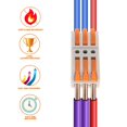thumbnail image 4 of Conectores de cable con palanca DIANN, 10 piezas, 3 circuitos, 28-12 AWG, 4 of 6
