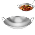 thumbnail image 5 of ZNNT Stainless Steel Honeycomb Skillet Thickened Alcohol Stove Pot for Stir-Fry Deep Frying Non-Stick Surface Wok with Dual Handles _Clearance Frying Pan, 5 of 8