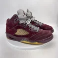 thumbnail image 5 of Ni - ke Ni - ke Air Jordan 5 Retro LS Men Size 8.5 314259-602 Burgundy Graphyte Silver Shoe, 5 of 5