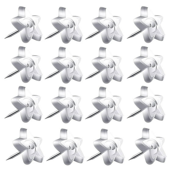 WORGEOUS 50Pcs Transparent Star Push Pins for Cork Board Clear Thumb Tacks for Wall Decorative Pushpins for Home Office Decor