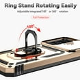 thumbnail image 6 of Swarich For Galaxy A32 5G Case with Slide Camera Cover Drop Tested Military Grade Heavy Duty Protective Sturdy Rotate Ring Kickstand Phone Case for Samsung Galaxy A32 5G 6.5" 2021,Gold, 6 of 8