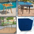thumbnail image 7 of Square Patio Table Cover 18 Oz Waterproof - 100% Weather Resistant Outdoor Square Table Cover with Air Pocket and Drawstring for Snug Fit (Blue, 29" H x 46" W x 46" D), 7 of 7