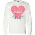 thumbnail image 3 of Inktastic World's Best Mom in Pink Heart with Flowers Long Sleeve T-Shirt, 3 of 5