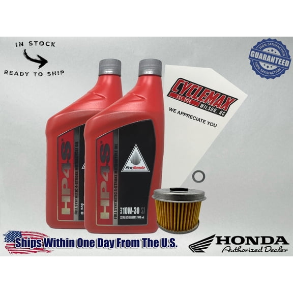 Cyclemax Full Synthetic Oil Change Kit fits 2022-2024 Honda Rebel 300 CMX300