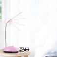 thumbnail image 2 of Lámpara de mesa con interruptor de botón plegable Luz de escritorio de estudio con pilas (rosa), 2 of 3
