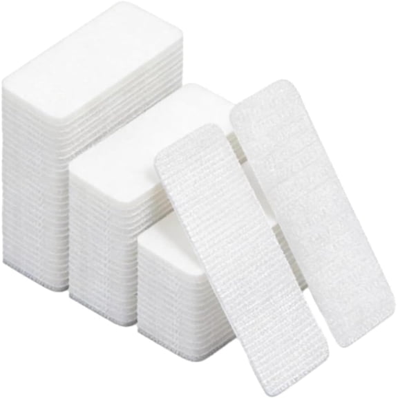 Heavy Duty Hook and Loop Strips Self Adhesive, Waterproof Interlocking Fastener Tape with Strong Heat Resistant Glue for Home Garage Outdoor Organization & Mounting 50 Pairs (LK)