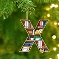 thumbnail image 3 of Adorno colgante de árbol de Navidad de 26 letras de acrílico DIY personalizado Decoración navideña, 3 of 6
