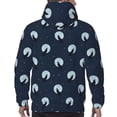 thumbnail image 7 of Pofeuu Wolf And Moon Print Mens Casual Hooded Collar Drawstring Hoodies Pullover Sweatshirts Casual Long Sleeve Shirts-4X-Large, 7 of 7