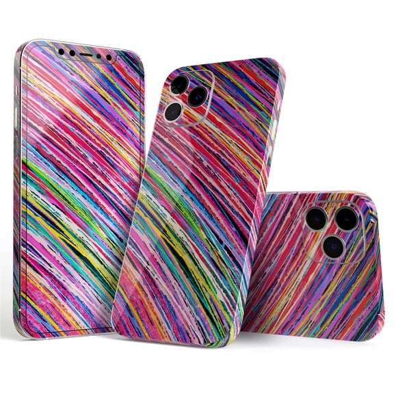 DesignSkinz Abstract Color Strokes Full-Body Skin Decal Wrap Cover for iPhone 16