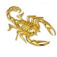 thumbnail image 3 of Walbest 1 Pack Scorpion Sticker Car Decals 3D Funny Cool Metal Home Decorative Car Body Decor Badge - Silver, 3 of 6