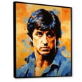 thumbnail image 2 of Designart "Stallone In Sapphire Popart Portrait" Pop Art Floater Framed Canvas Prints, 2 of 5