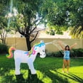thumbnail image 2 of Aspersor de unicornio inflable gigante, juguetes acuáticos de unicornio para patio de verano y juegos al aire libre, favorito de la fiesta de verano para niños y adultos, verano, 2 of 5