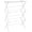 White, variant on Foldable Portable Metal Clothes Drying Rack for Indoor Air Drying, Energy Saving, 14.5 x 29.5 x 41.8 inches, Chrome Silver