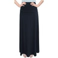 thumbnail image 3 of Women's Stretch Knit Fit and Flare A-Line 36" Maxi Length Skirt, 3 of 4