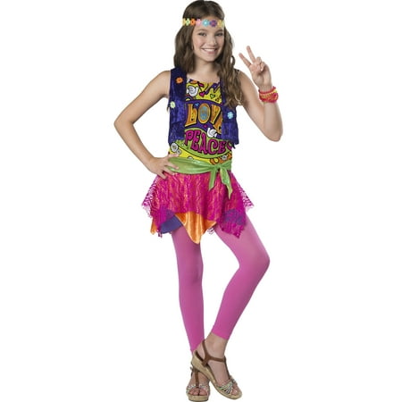 Groovy Girl Girls Child Hippie 80S Chick Halloween Costume