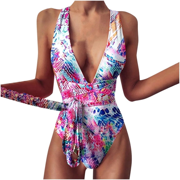 BeAi High Thigh Cut One Piece Swimsuits for Women Bikini Sets for Women Sexy High Waisted Trendy Swimwear Women Monokinis Swimsuits for Women Bandeau Bikini Sets Sexy Strapless Previous Orders