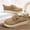 #201-Khaki, variant on Roncen Women's Casual Loafers with Buckle Detail - Comfortable Round Toe Slip-On Low-Cut Flats, Versatile and Stylish for Everyday Wear
