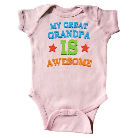 

Inktastic My Great Grandpa is Awesome Grandkid Gift Gift Baby Boy or Baby Girl Bodysuit