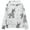 Grey Cute Donkeys Pattern, variant on Kids' Hooded Pullover Sweatshirt Casual Tops Long Sleeve Print Hoodies Pocket Small Heart and Bee Patterns