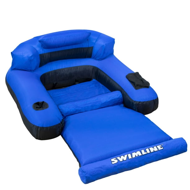 Swimline 55 Inflatable Ultimate Floating 1 Person Swimming Pool Chair