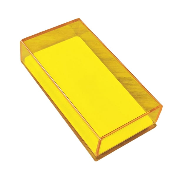 Caja de almacenamiento de pestañas postizas, soporte de pestañas duradero de gran capacidad, organizador de acrílico compacto profesional, contenedor Amarillo