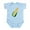 Sky Blue, variant on CafePress - Corn Infant Bodysuit - Baby Light Bodysuit, Size Newborn - 24 Months